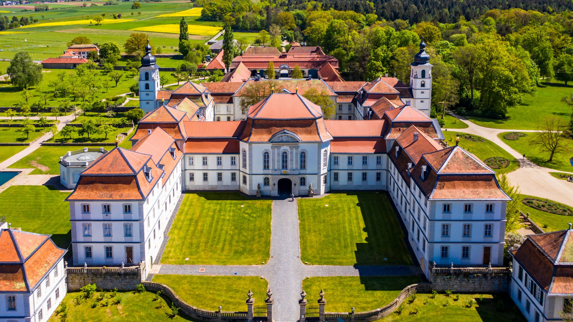 Fulda: Luftbildaufnahme der Fasanerie