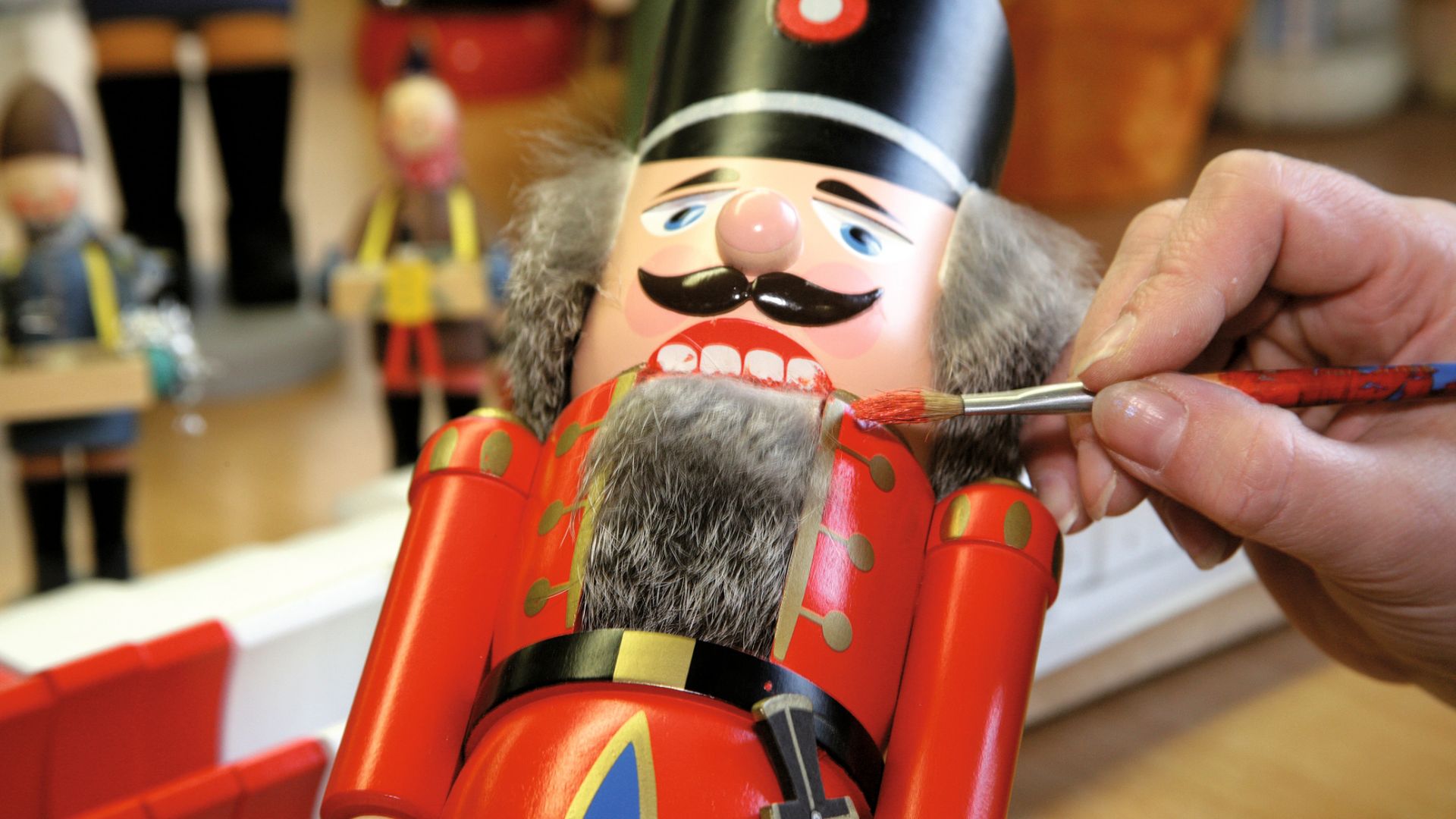 Erzgebirge: Painting of a nutcracker